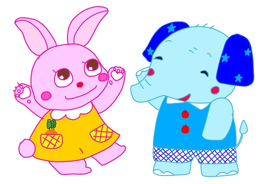 卒園式入園式_壁面無料保育幼稚園動物　無料型紙パネルシアター_ペープサート